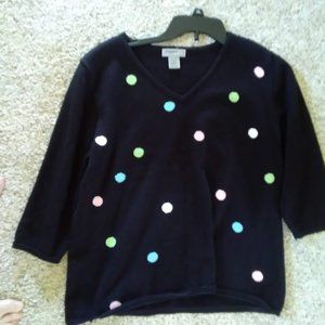 Designer Originals Polka Dot Sweater